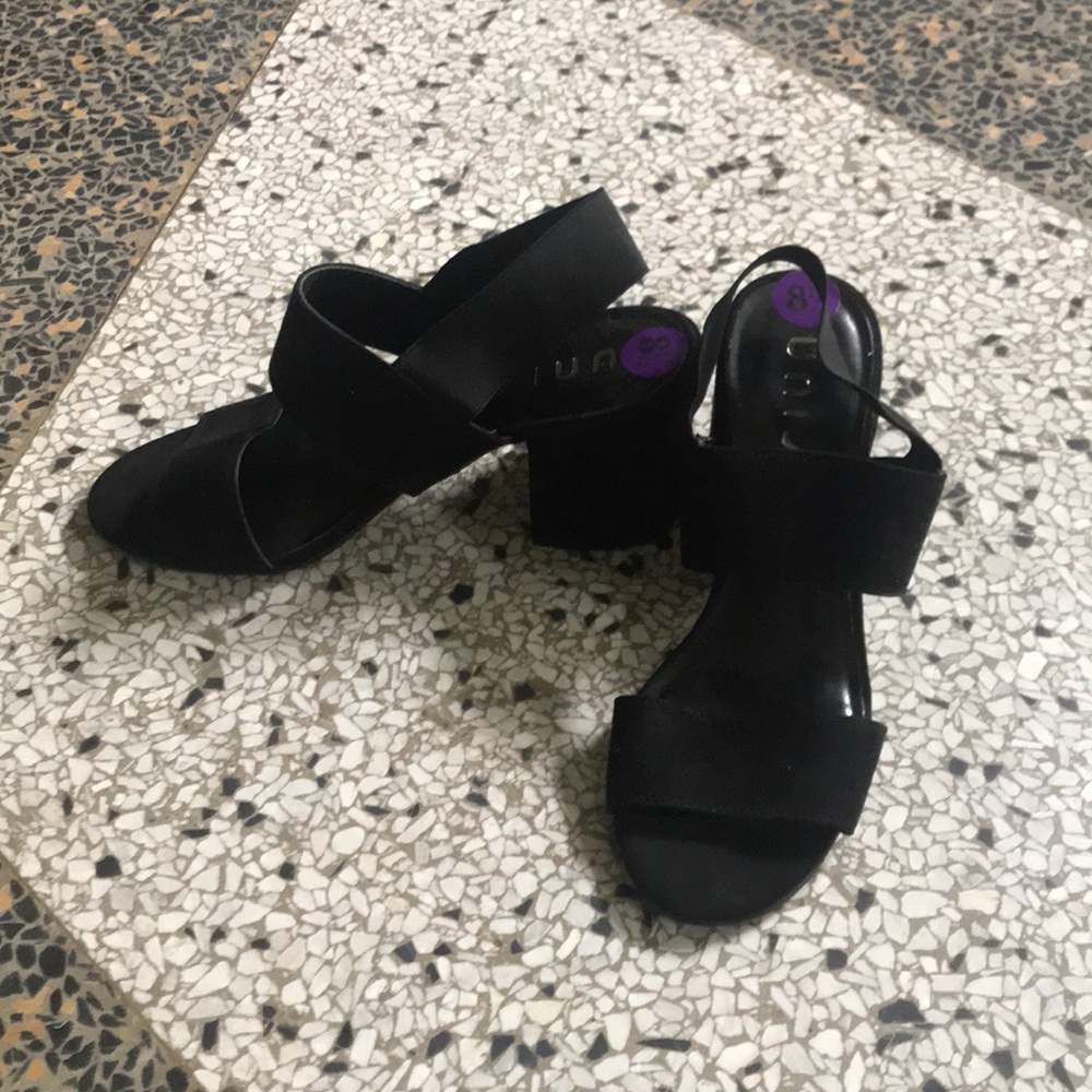 90’s Inspired Black Block-Heels